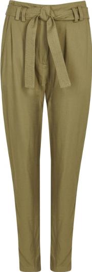 A.l.c. Ansel Olive Dropped Crotch Twill Trousers Size 10 
