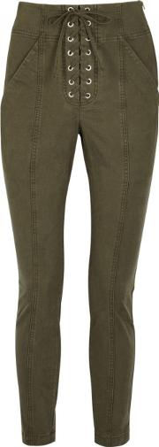 Kyle Dark Taupe Skinny Trousers Size 8