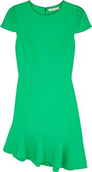 Alice Olivia Fable Green Asymmetric Dress
