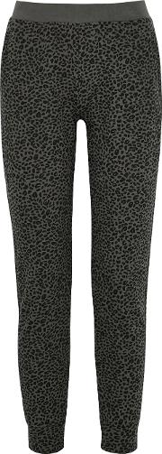 Leopard Print Cotton Sweatpants