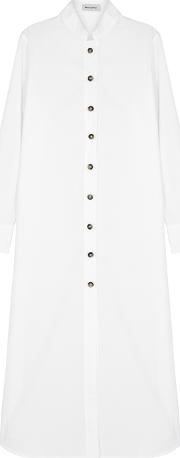 Sirocco White Cotton Shirt Dress