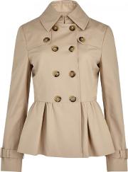 Sand Cropped Trench Coat Size 10