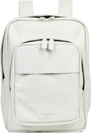 Off White Leather Backpack