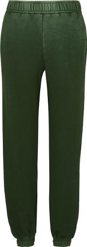 Brooklyn Dark Green Cotton Sweatpants