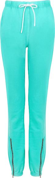 Milan Turquoise Cotton Sweatpants