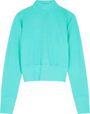 Milan Turquoise Cotton Sweatshirt