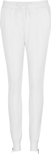 Milan White Cotton Sweatpants