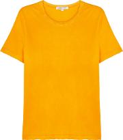 Saffron Distressed Cotton T Shirt