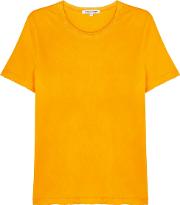 Saffron Distressed Cotton T Shirt