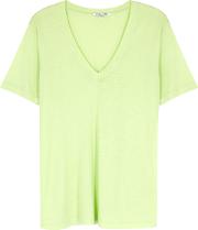 Sydney Green Cotton Blend T Shirt