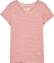 Currentelliott Pink Striped Cotton Blend T Shirt Size 1 