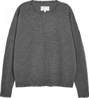 Grey Distressed Wool Blend Jumper Size 1