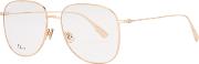 Stellaire08 Rose Gold Tone Optical Glasses