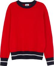 Game On Red Cashmere Jumper Size L