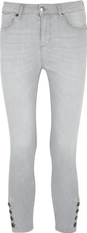 Vera Grey Cropped Skinny Jeans