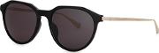 Black Oval Frame Sunglasses