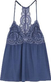 Simona Lace Trimmed Jersey Cami