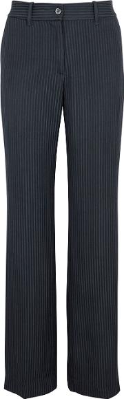 Lita Navy Stripe Jacquard Trousers