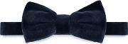 Navy Velvet Bow Tie