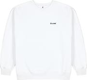 Etudes White Logo Embroidered Cotton Sweatshirt