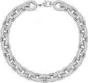 Forever Pave Crystal Embellished Chain Bracelet