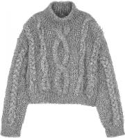 Ivy Silver Chunky Knit Jumper 