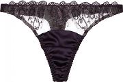 Muse Embroidered Tulle Thong 