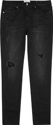 L'homme Distressed Skinny Jeans