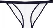 St Kitts White Textured Bikini Briefs Size L