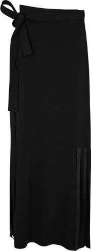Black Ribbon Embellished Maxi Skirt Size 6