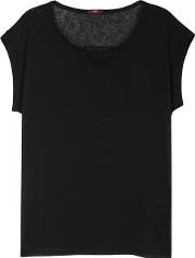 Skim Black Burnout Jersey T Shirt Size S