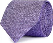 Purple Silk Jacquard Tie