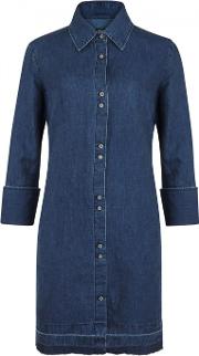 Bacall Blue Denim Shirt Dress Size L