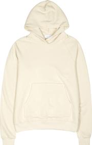 Cream Hooded Jersey Sweatshirt