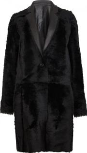 Black Reversible Shearling Jacket Size Xs
