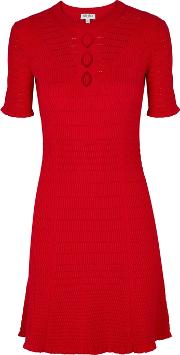 Red Stretch Jersey Dress