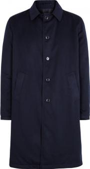 Navy Reversible Wool Coat 
