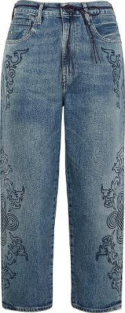 Barrel High Rise Cropped Jeans