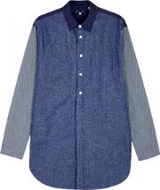 Levi's Made & Crafted Indigo Panelled Cotton Blend Overshirt 
