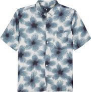 Safari Blue Printed Shirt