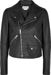 Cazadora Black Leather Biker Jacket