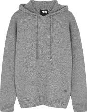 Immy Grey Metallic Wool Blend Sweatshirt