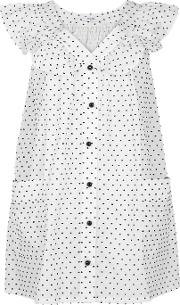 Majorca Polka Dot Cotton Mini Dress