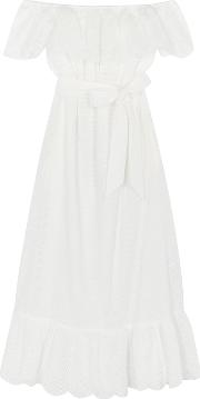 Victoria Eyelet Embroidered Cotton Dress