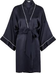 Mimi Navy Silk Robe