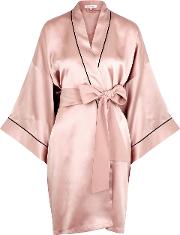 Mimi Oyster Dusky Pink Silk Robe