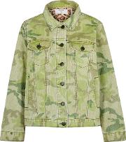 Bandits Camouflage Print Denim Jacket