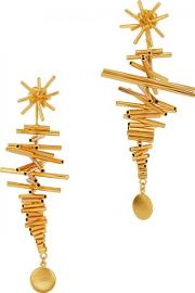 Ego I 24kt Gold Plated Drop Earrings