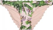 Floral Print Reversible Bikini Briefs 