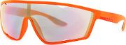 Neon Orange Matte Sunglasses